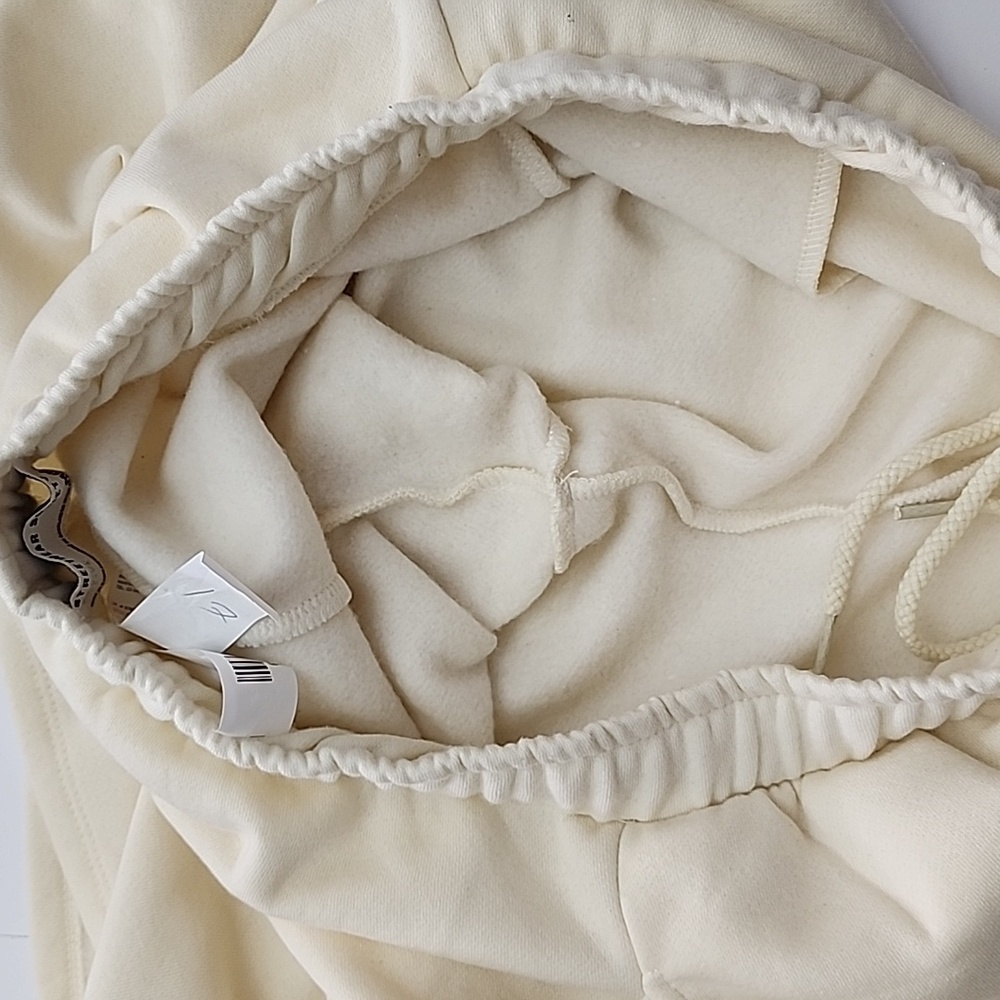 Streetwear Society Active Women's Cream Shorts Fleece Lined Stretch Pockets M - Picture 4 of 12